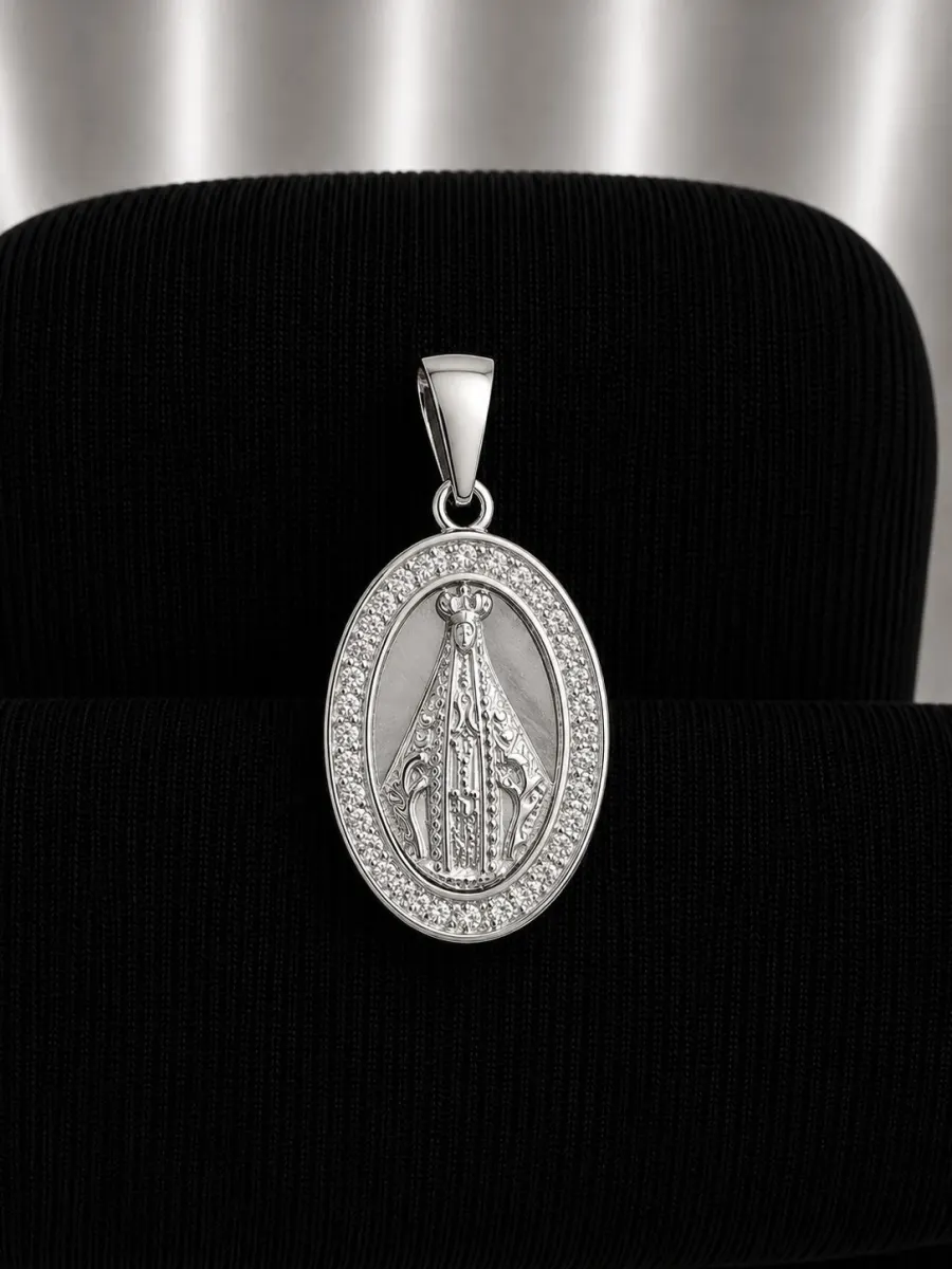 Colgante Nuestra Señora Aparecida de Plata 925
