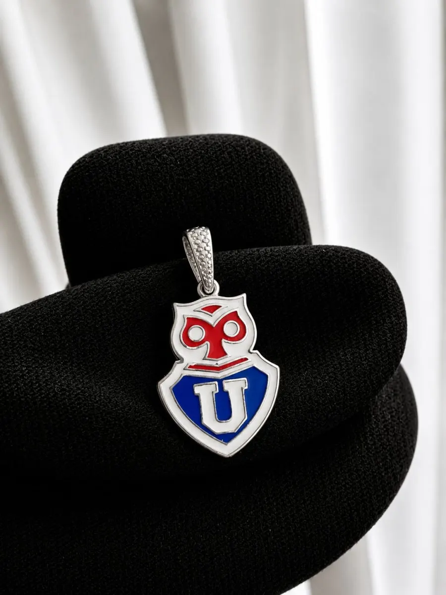 Colgante Universidad de Chile con Resina Mediano de Plata 925